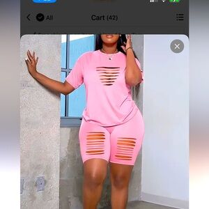 Pink woman 2 peice
